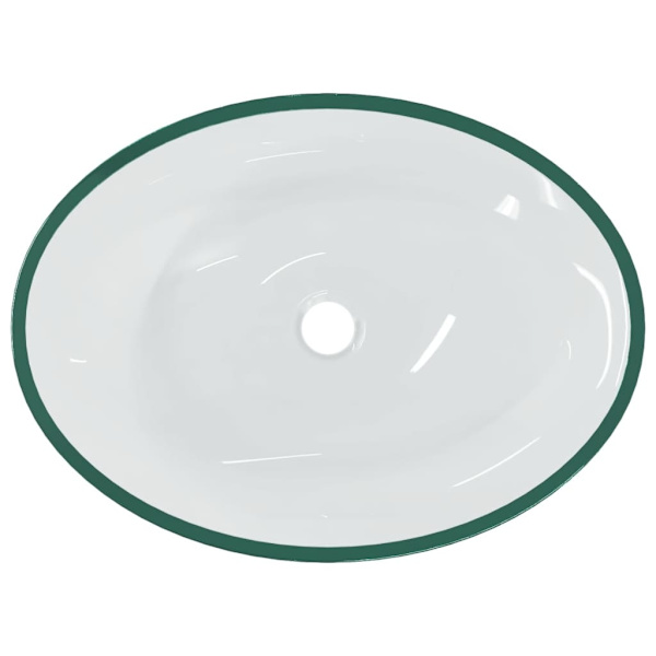 vidaXL Handfat glas 50x37x14 cm transparent Transparent