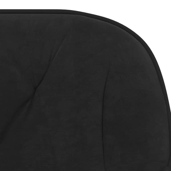 vidaXL Matstolar 2 st svart sammet Svart