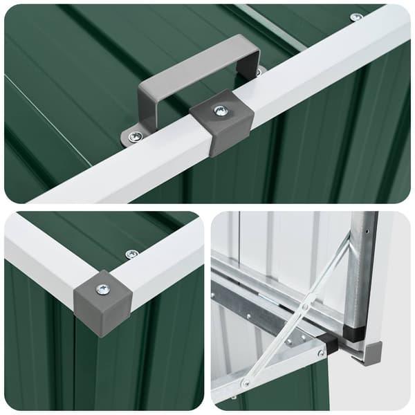 vidaXL Dynbox grön 149x99x93 cm Grön