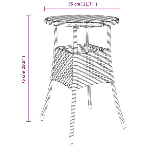 vidaXL Caféset med dynor 5 delar konstrotting grå Grå