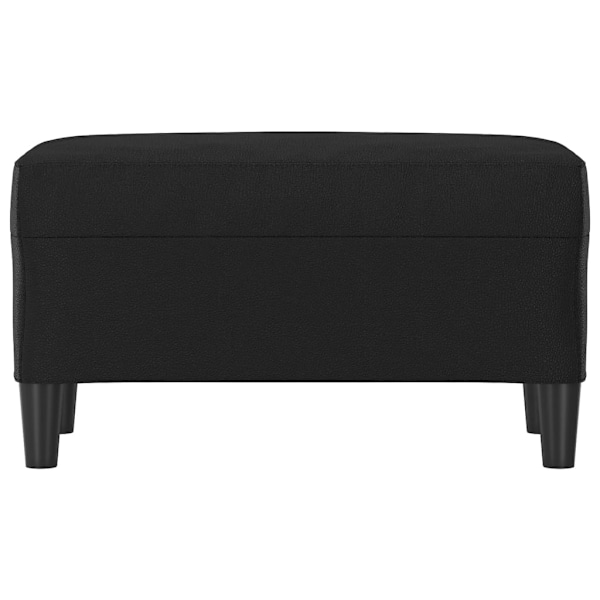 vidaXL Bänk svart 70x35x41 cm konstläder Svart