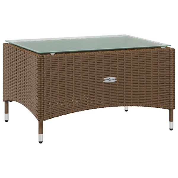 vidaXL Loungegrupp med dynor 16 delar konstrotting brun Brun