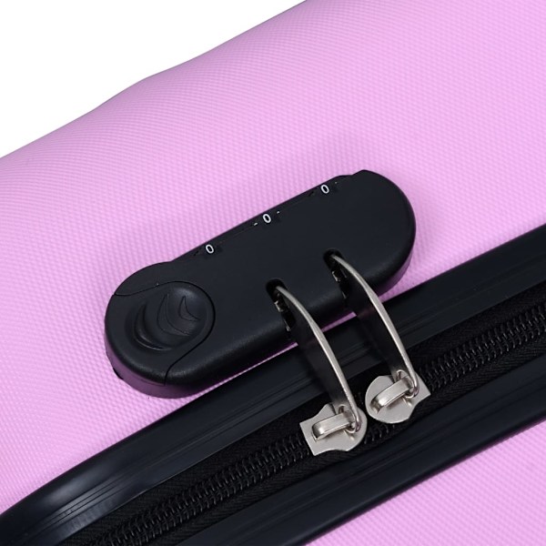 vidaXL Hårda resväskor 3 st rosa ABS Rosa