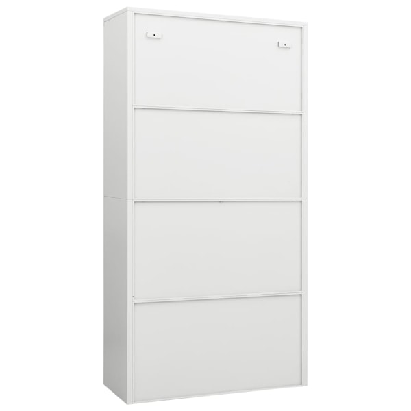 vidaXL Förvaringsskåp vit 90x40x180 cm stål Vit