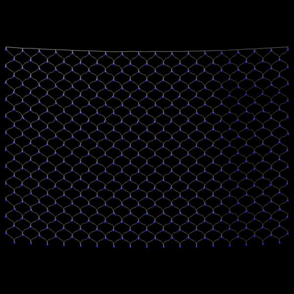 vidaXL Ljusnät blå 3x3 m 306 LED inne/ute Blå