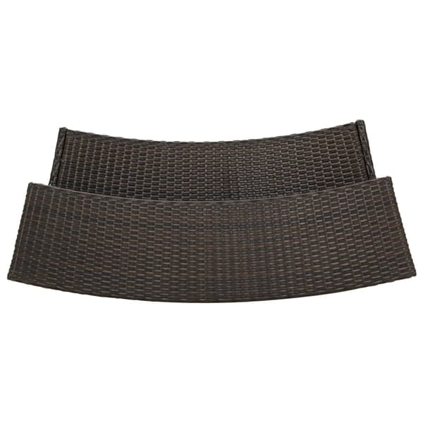 vidaXL Bargrupp för trädgården med dynor 3 delar brun Brun