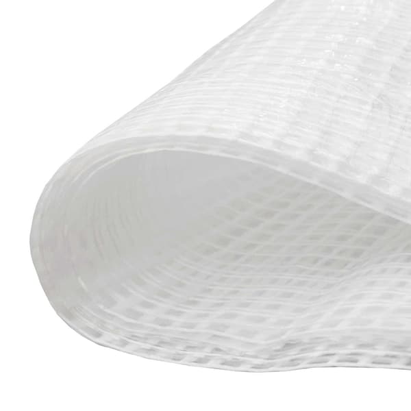 vidaXL Presenning nätförstärkt 140 g/m² 4x6 m vit Vit