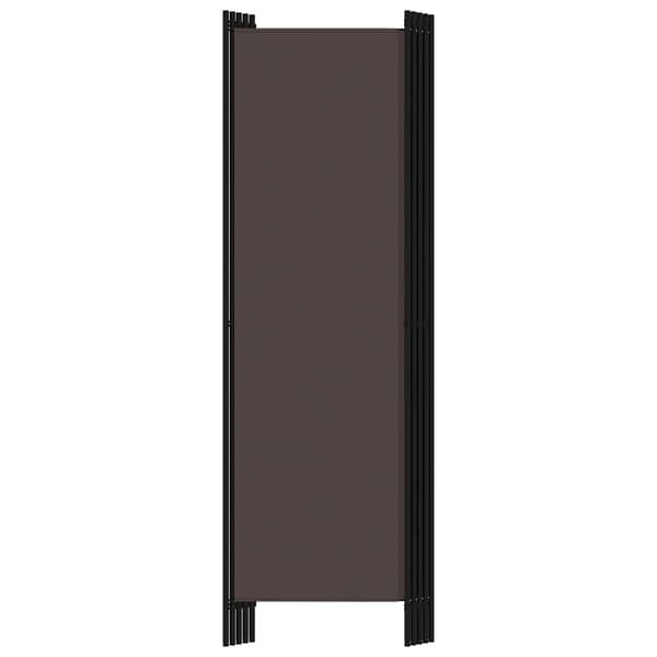 vidaXL Rumsavdelare 5 paneler brun 250x180 cm Brun