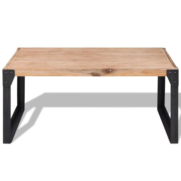 vidaXL Soffbord massivt akaciaträ 100x60x45 cm Brun