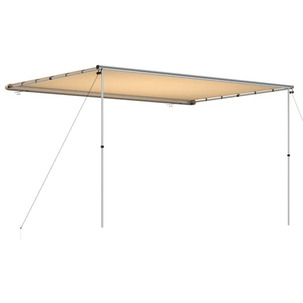 vidaXL Husvagnsmarkis 3,6x2,5x2,15 m beige Beige