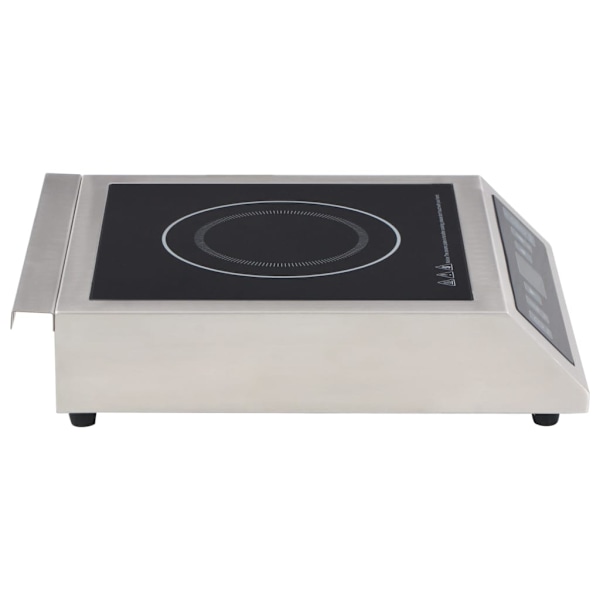 vidaXL Induktionsplatta med touch-display 3500 W Silver