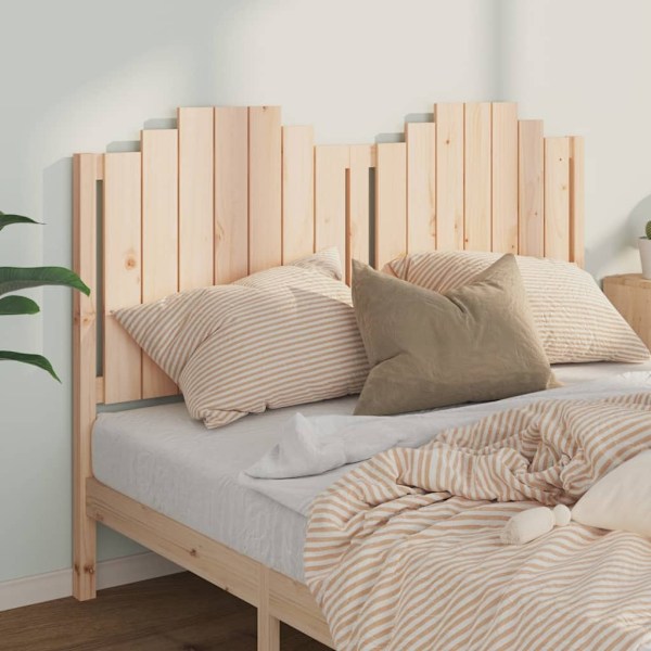 vidaXL Sänggavel 166x4x110 cm massiv furu Brun