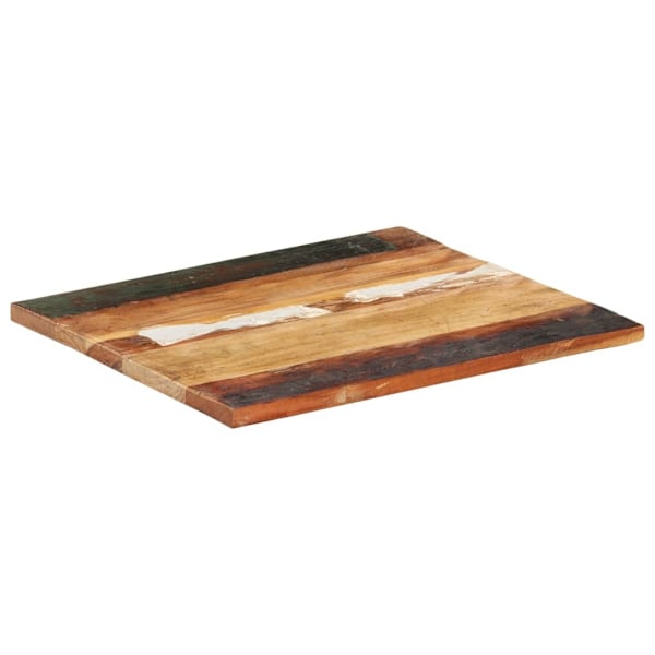 vidaXL Rektangulär bordsskiva 60x70 cm 25-27 mm massivt återvunnet trä multifärg