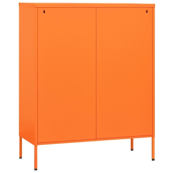 vidaXL Byrå orange 80x35x101,5 cm stål Orange