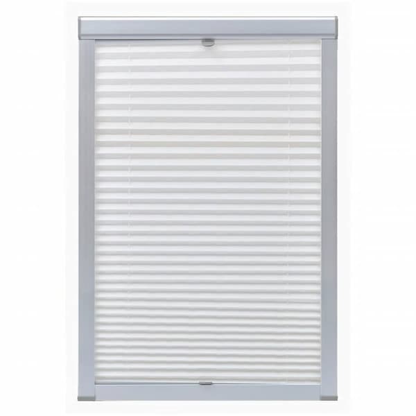 vidaXL Plisségardin vit U08/808 Vit