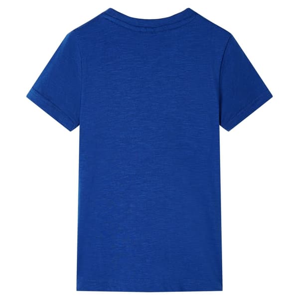 vidaXL T-shirt för barn mörkblå 128 Blå