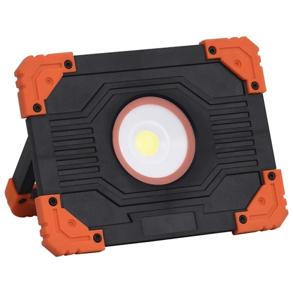 vidaXL Bärbar strålkastare ABS 10 W LED kallvit Svart