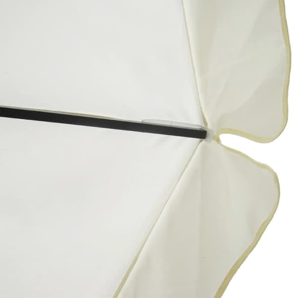 vidaXL Parasoll 500 cm vit Vit