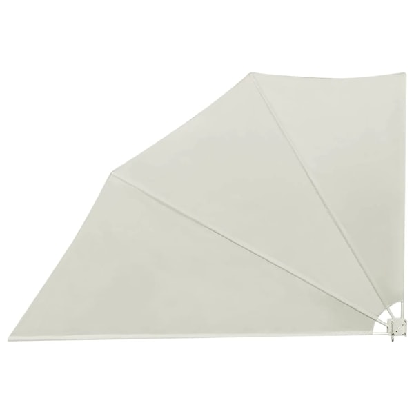 vidaXL Vindskydd för altan hopfällbar 160 x 240 cm Krämfärg Creme