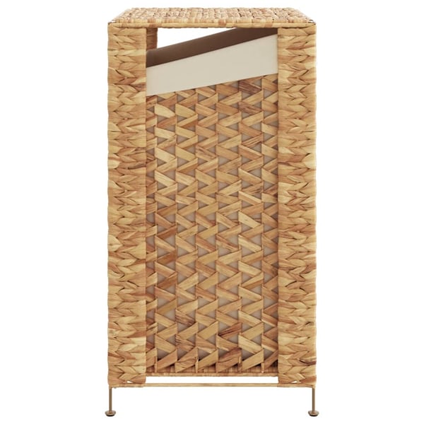 vidaXL Tvättkorg 44x34x64 cm vattenhyacint Brun
