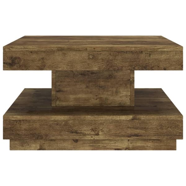 vidaXL Soffbord mörkbrun 60x60x35 cm MDF Brun
