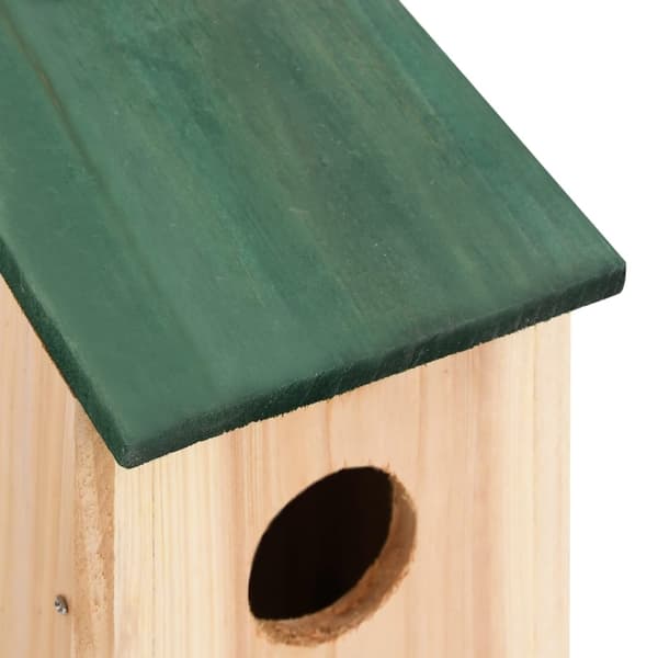 vidaXL Fågelholk i trä 4-pack Beige