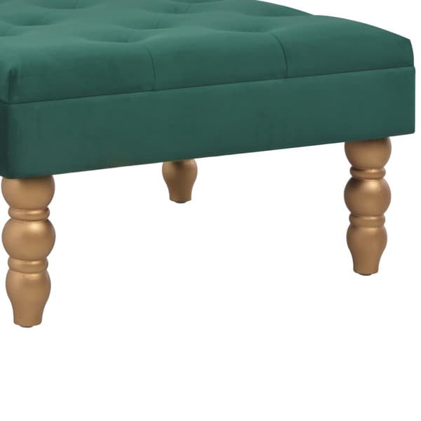 vidaXL Pall mörkgrön 60x60x36 cm sammet Grön