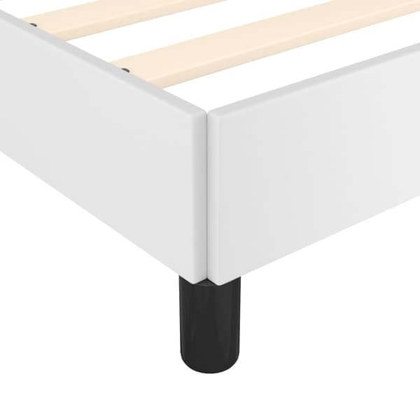 vidaXL Sängram vit 200x200 cm konstläder Vit