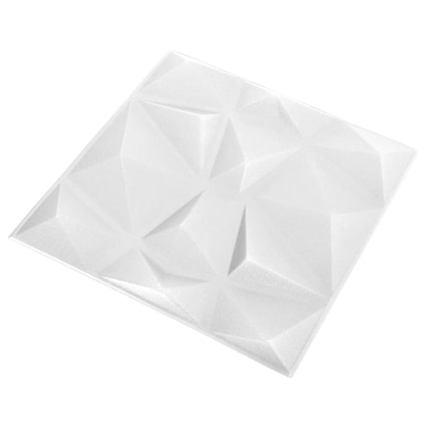 vidaXL 3D Väggpaneler 24 st 50x50 cm diamant vit 6 m² Vit