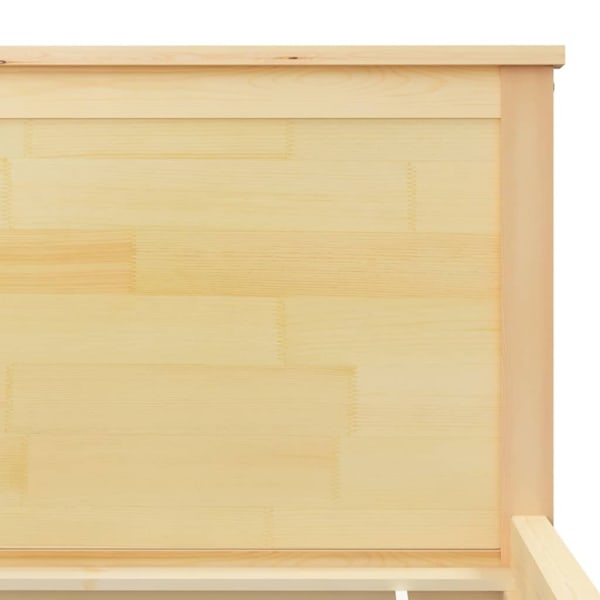 vidaXL Sängram massiv furu 180x200 cm Brun