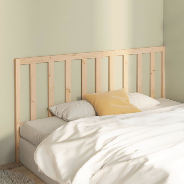 vidaXL Sänggavel 206x4x100 cm massiv furu Brun