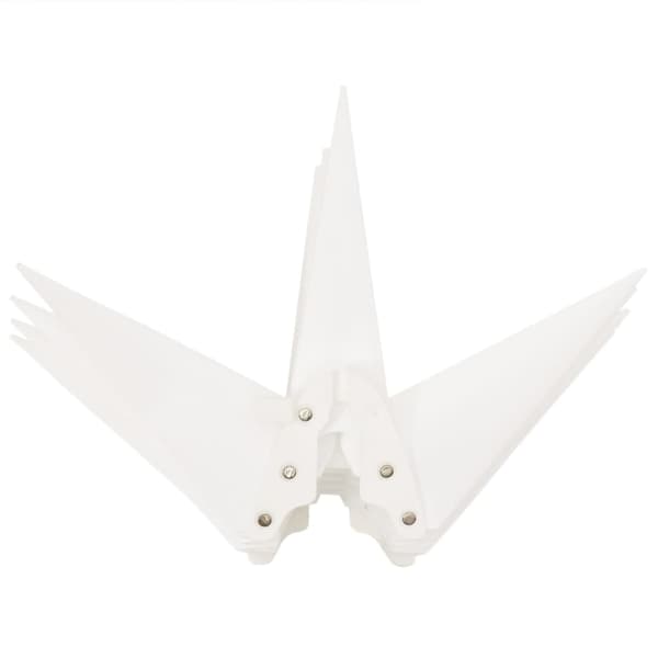 vidaXL Stjärnor med LED-belysning 3 st vikbar vit White