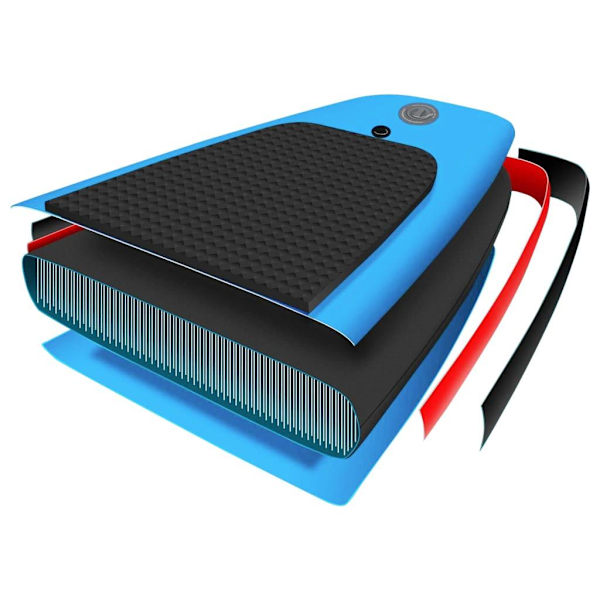 vidaXL SUP-bräda uppblåsbar 366x76x15 cm blå Blå