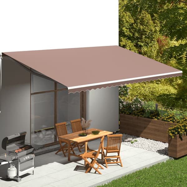 vidaXL Markisväv brun 6x3 m Brun