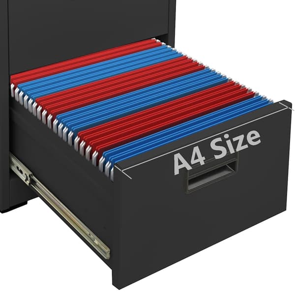 vidaXL Dokumentskåp antracit 46x62x72,5 cm stål Antracit