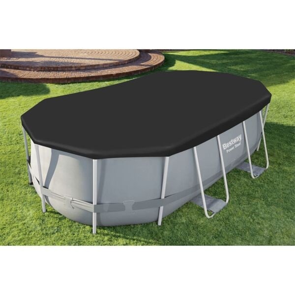 Bestway Poolöverdrag 418x230 cm Svart