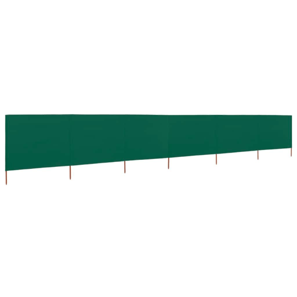 vidaXL Vindskydd 6 paneler tyg 800x120 cm grön Grön