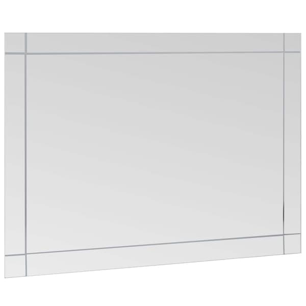 vidaXL Väggspegel 60x40 cm glas Silver