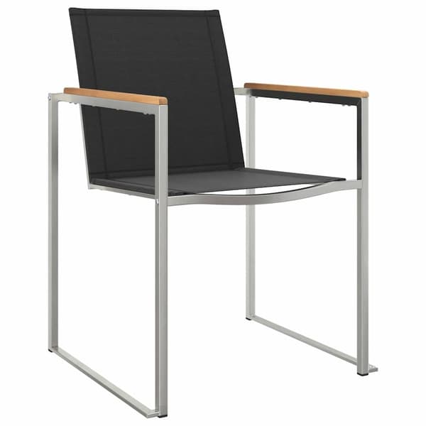 vidaXL Trädgårdsmöbelset 3 st Brun och svart Brun
