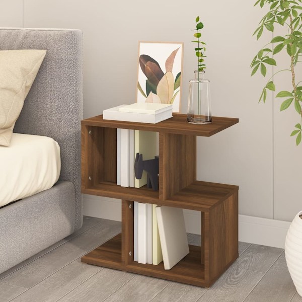 vidaXL Sängbord brun ek 50x30x51,5 cm konstruerat trä Brun