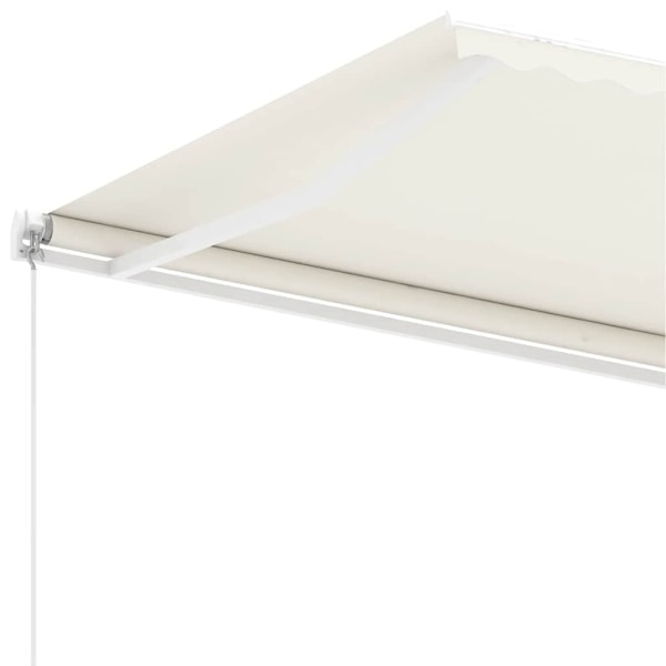 vidaXL Fristående markis manuellt infällbar 600x300 cm gräddvit Creme