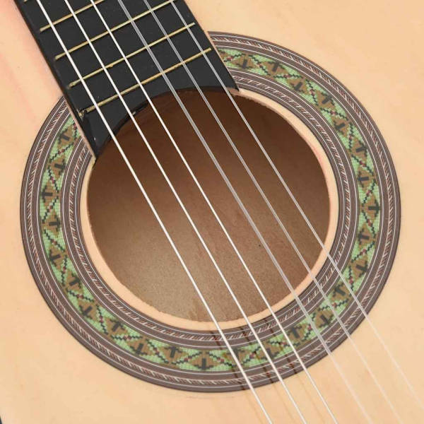 vidaXL Gitarr för barn 8 delar klassisk 1/2 34" Brun