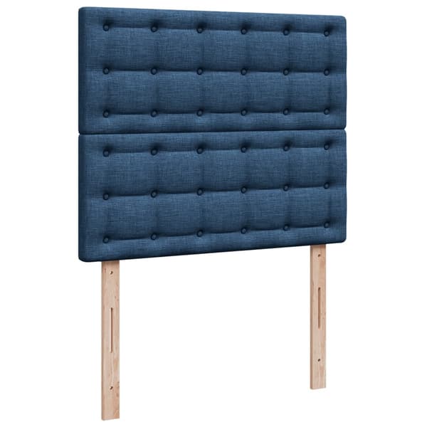 vidaXL Ramsäng med madrass blå 120x190 cm tyg Blå