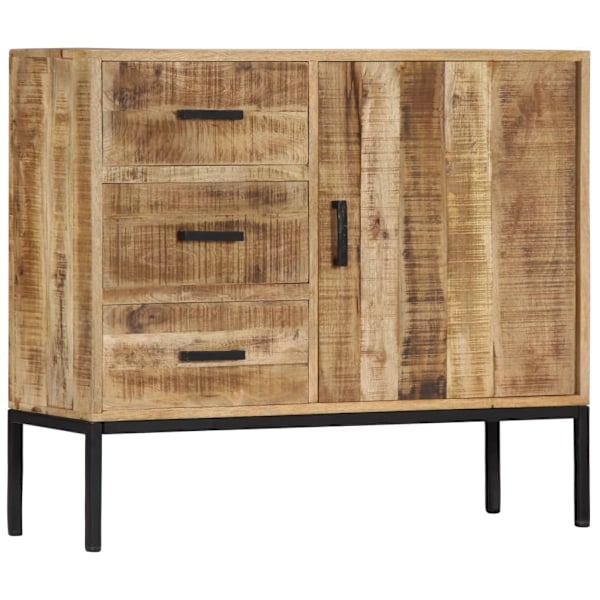 vidaXL Skänk 88x30x71 cm massivt mangoträ Brun