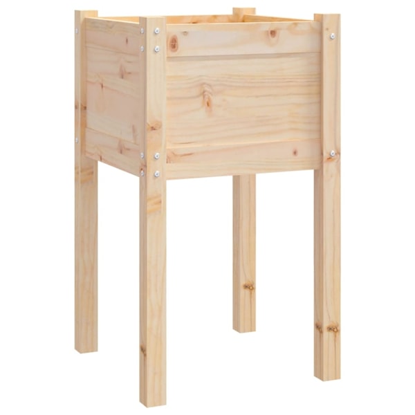 vidaXL Odlingslåda 40x40x70 cm massiv furu Brun