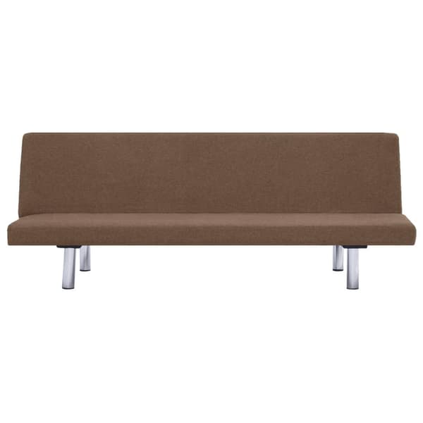 vidaXL Bäddsoffa brun polyester Brun
