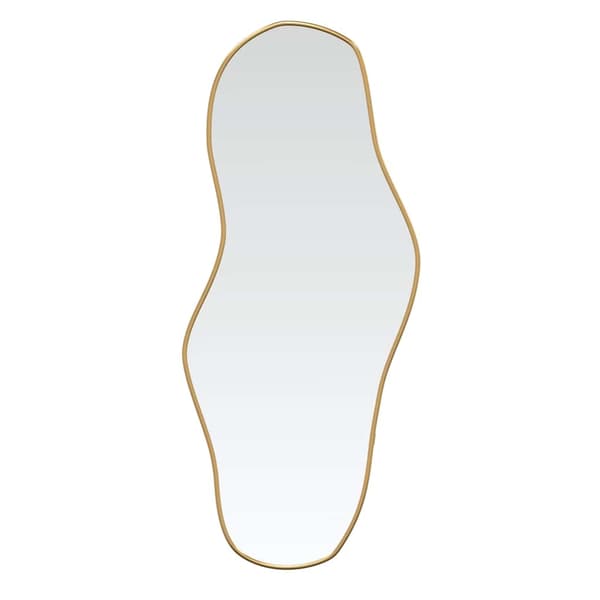 vidaXL Väggspegel guld 80x35 cm Guld