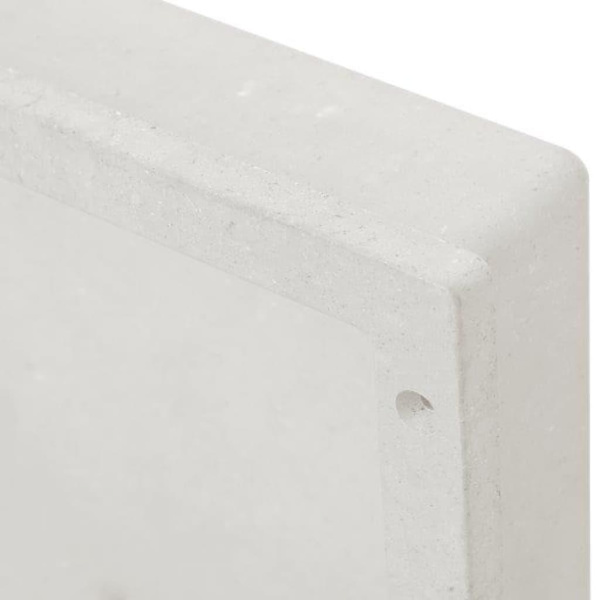 vidaXL Infälld duschhylla niche matt vit 41x36x10 cm Vit