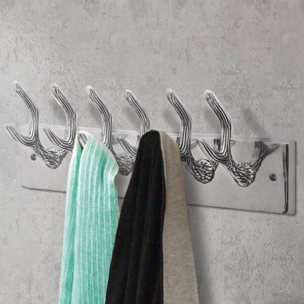 vidaXL Kroklist 2 st silver aluminium Silver