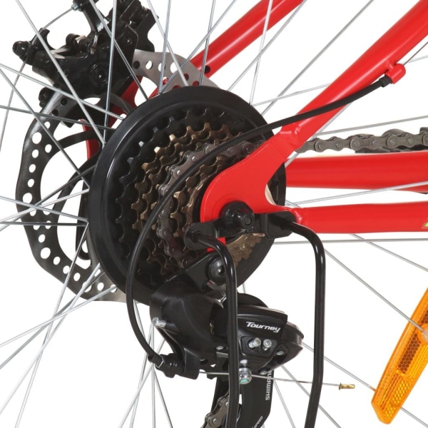 vidaXL Mountainbike 21 växlar 26-tums däck 42 cm röd Röd